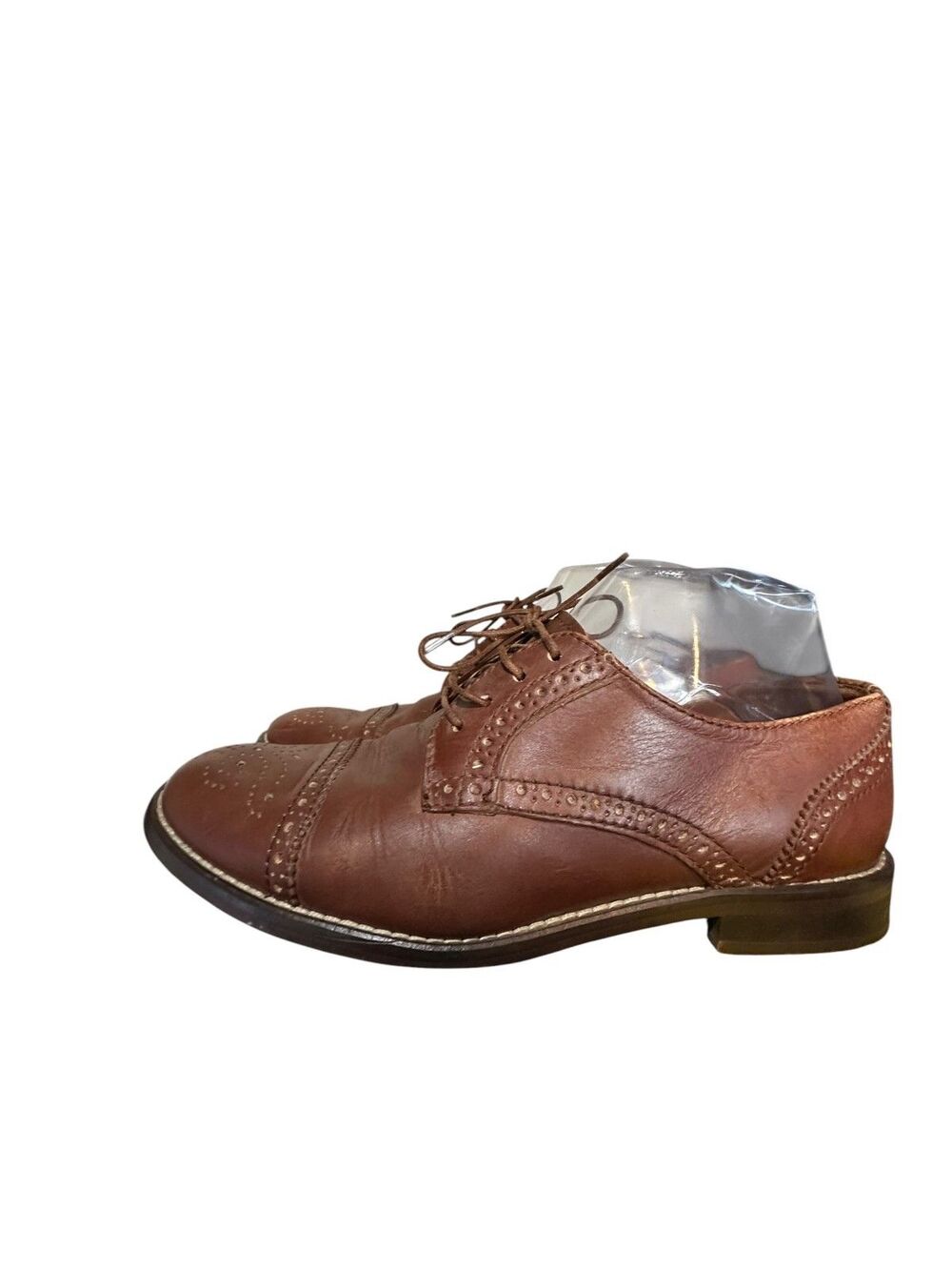 Madewell Keaton Oxfords Lace Up Womens Size 8.5 Brouge Brown Leather Outdoor